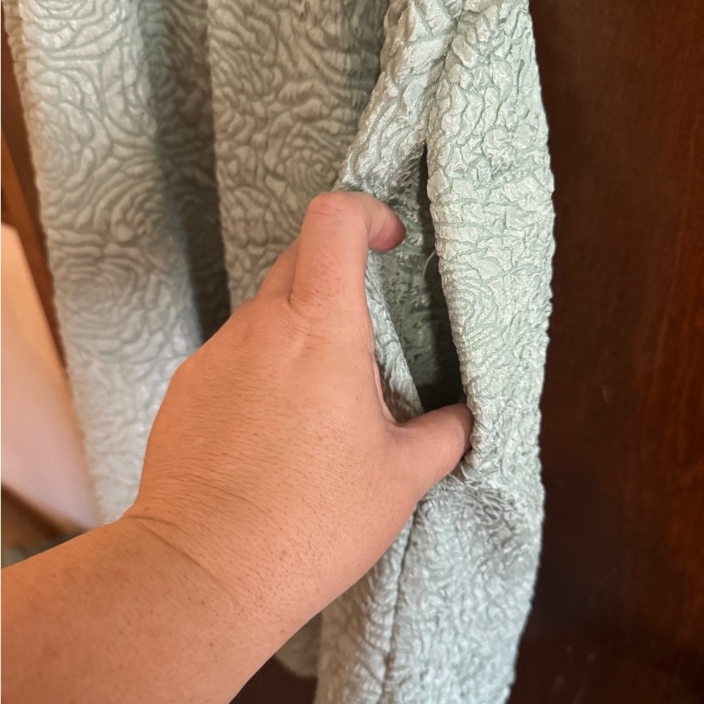 She + Sky Textured Mint Mini Dress - Picture 2 of 3